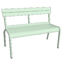 Fermob LUXEMBOURG 2/3-Sitzer Bank mit Rückenlehne Aluminium