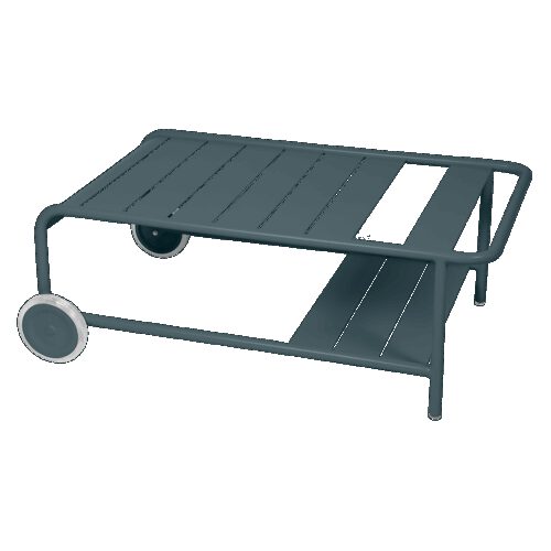 Fermob LUXEMBOURG Niedriger Tisch mit Rollen 105x72 cm Aluminium