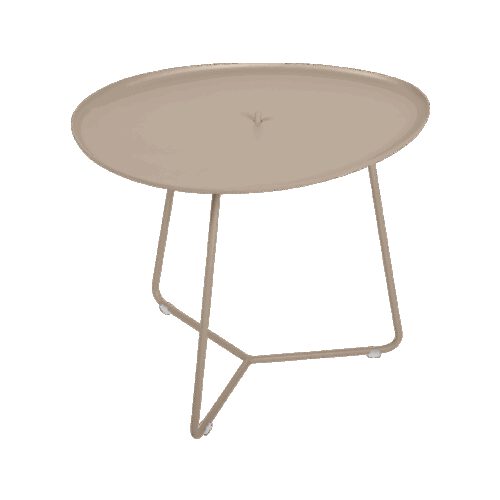 Fermob COCOTTE niedriger Tisch mit abnehmbarer Platte aus Aluminium 55x44,5 cm