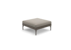 Dedon MU Lounge Hocker 90x90 cm inkl. Sitzkissen