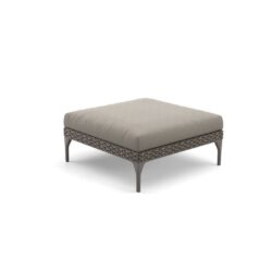 Dedon MU Lounge Hocker 90x90 cm inkl. Sitzkissen