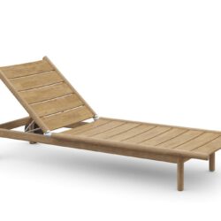 Dedon TIBBO Sonnenliege Teak inkl. Räder
