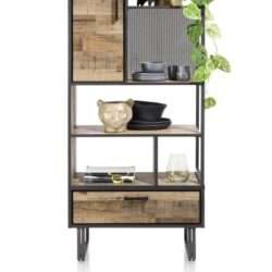 Henders & Hazel Avalon Bücherregal HPL/Metallgestell 195x80 cm