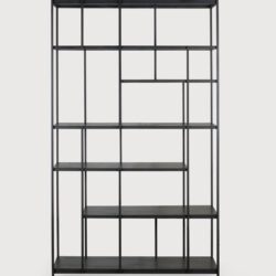 Ethnicraft Studio Regal Teakholz Schwarz Türlos