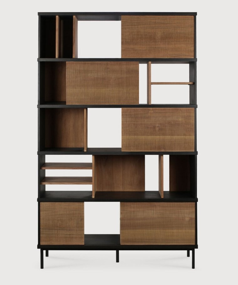 Ethnicraft Oscar Indoor Regal Teakholz 120x40x195 cm