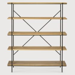 Ethnicraft Rise Indoor Regal Eichenholz 140x38x165 cm