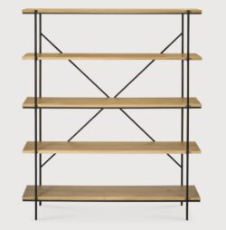 Ethnicraft Rise Indoor Regal Eichenholz 140x38x165 cm