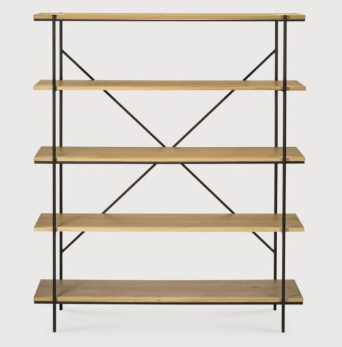 Ethnicraft Rise Indoor Regal Eichenholz 140x38x165 cm