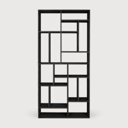 Ethnicraft M Regal Eichenholz Schwarz 104x30x219 cm