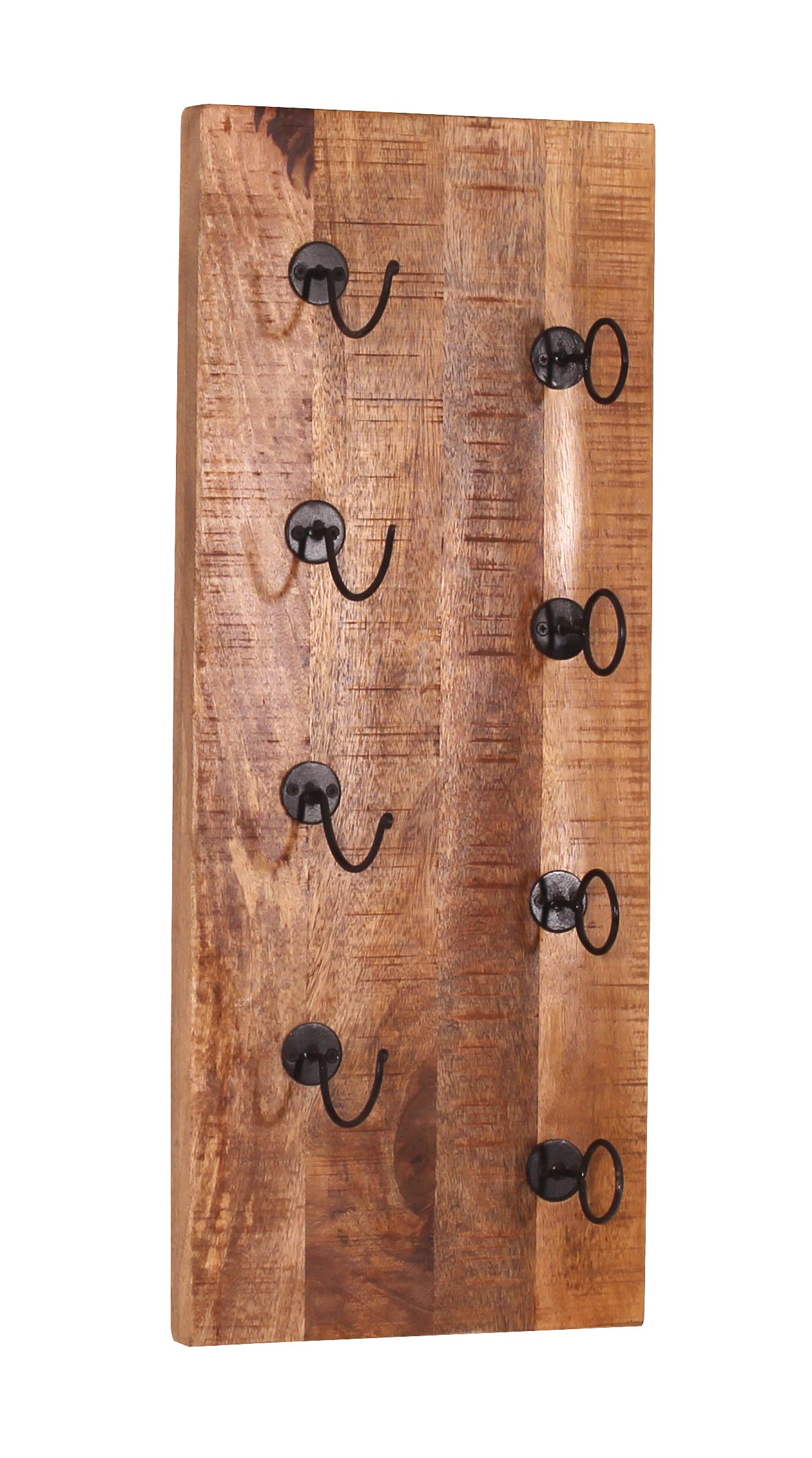 SIT Möbel RUSTIC Wand-Weinregal lackiertes Mangoholz starken Gebrauchsspuren Natur Antik