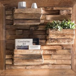SIT Möbel ROMANTEAKA Wand-Deko/Wandregal Teakholz natur