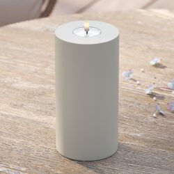 LED-Blockkerzen für den Außenbereich Ø 10 x 20 cm Sand